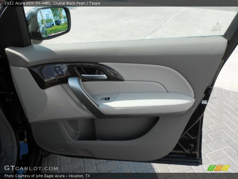 Crystal Black Pearl / Taupe 2012 Acura MDX SH-AWD