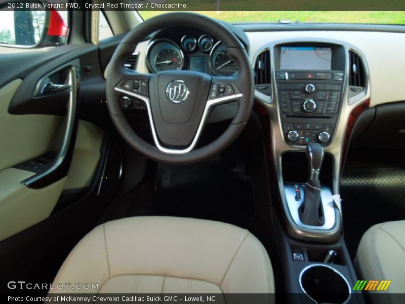 Crystal Red Tintcoat / Choccachino 2012 Buick Verano FWD