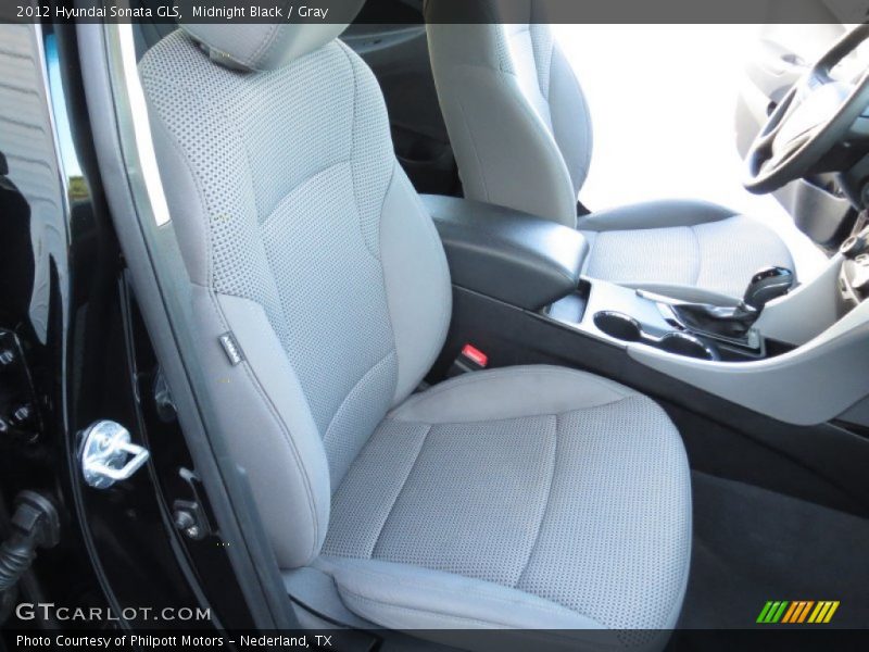 Midnight Black / Gray 2012 Hyundai Sonata GLS