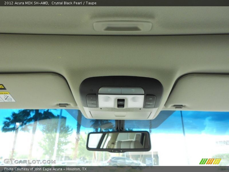 Crystal Black Pearl / Taupe 2012 Acura MDX SH-AWD