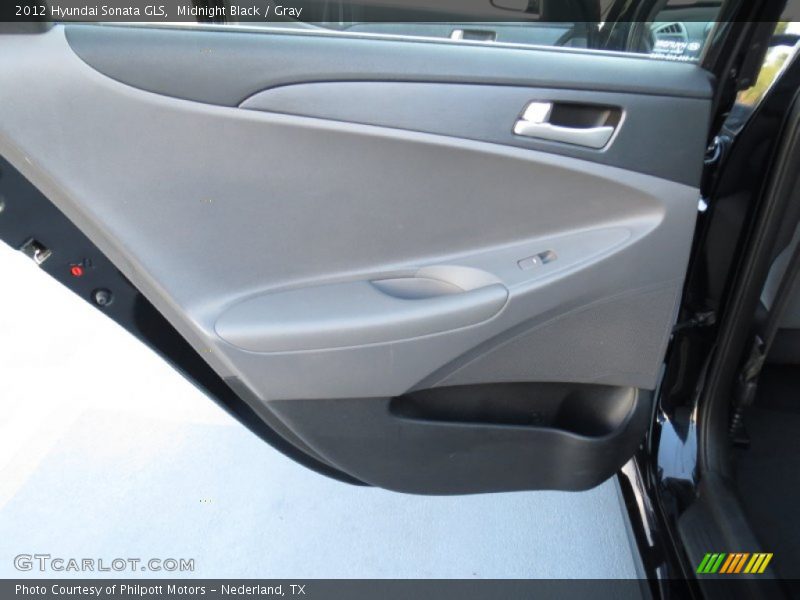Midnight Black / Gray 2012 Hyundai Sonata GLS