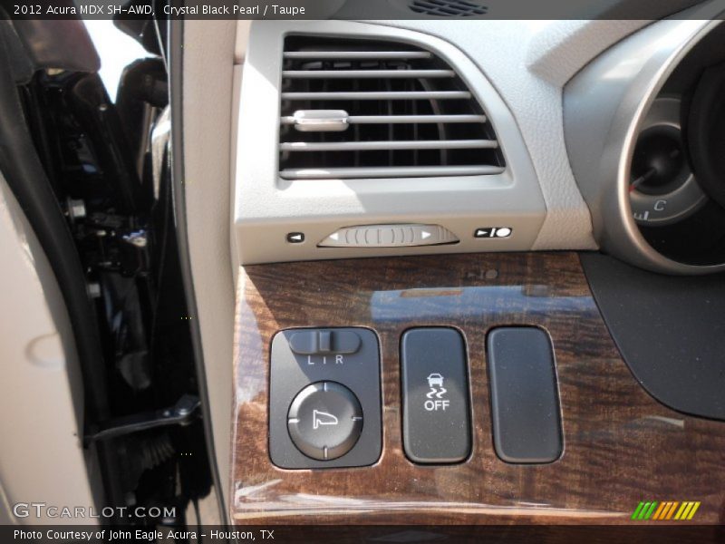 Crystal Black Pearl / Taupe 2012 Acura MDX SH-AWD