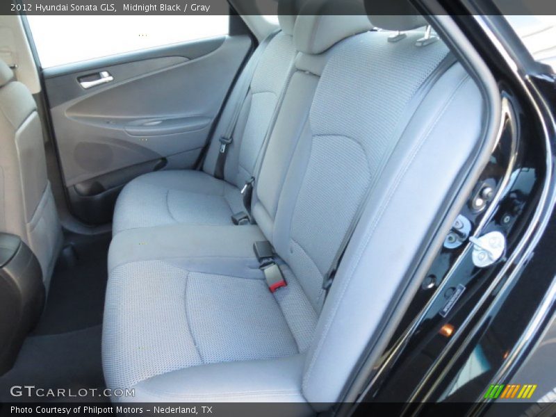 Midnight Black / Gray 2012 Hyundai Sonata GLS