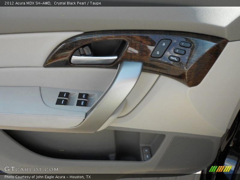 Crystal Black Pearl / Taupe 2012 Acura MDX SH-AWD