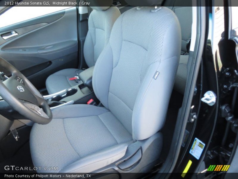 Midnight Black / Gray 2012 Hyundai Sonata GLS