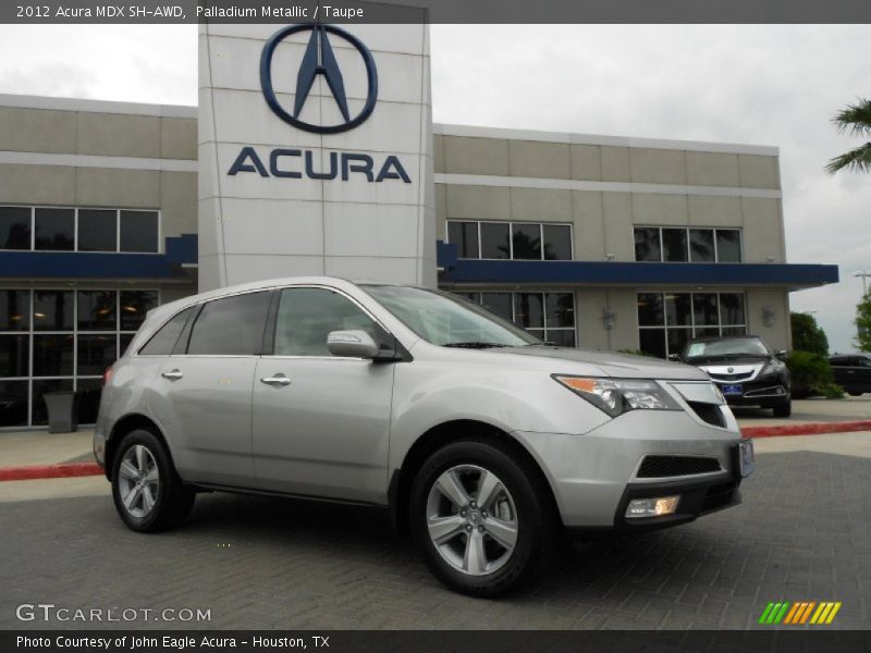 Palladium Metallic / Taupe 2012 Acura MDX SH-AWD