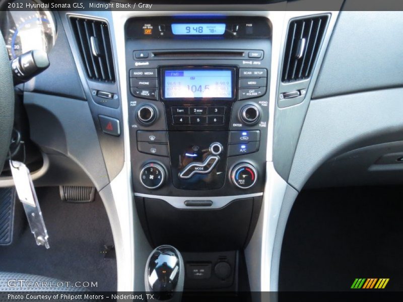 Midnight Black / Gray 2012 Hyundai Sonata GLS