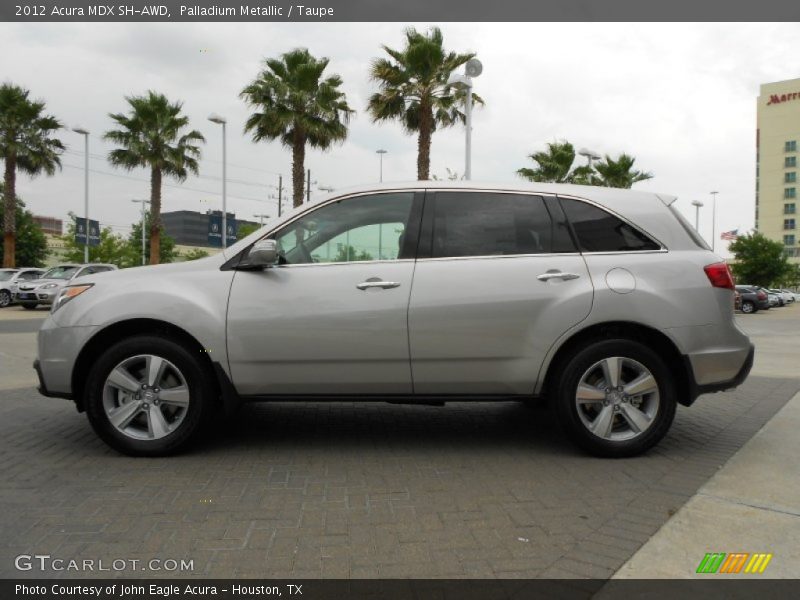 Palladium Metallic / Taupe 2012 Acura MDX SH-AWD
