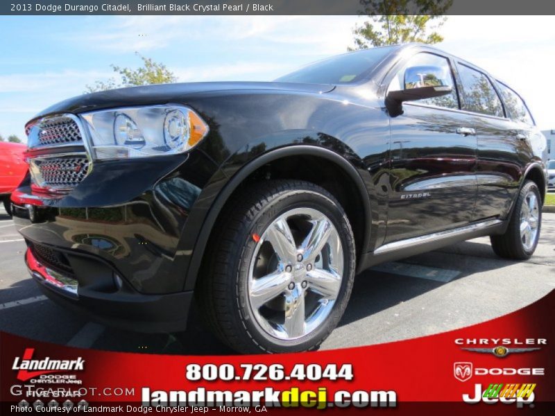 Brilliant Black Crystal Pearl / Black 2013 Dodge Durango Citadel