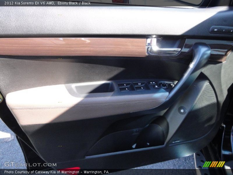 Ebony Black / Black 2012 Kia Sorento EX V6 AWD