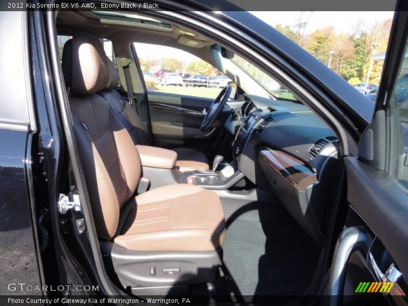 Ebony Black / Black 2012 Kia Sorento EX V6 AWD