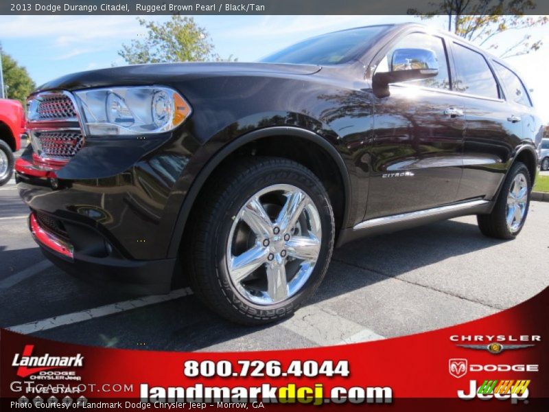 Rugged Brown Pearl / Black/Tan 2013 Dodge Durango Citadel