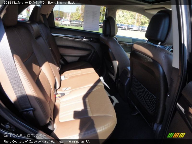 Ebony Black / Black 2012 Kia Sorento EX V6 AWD