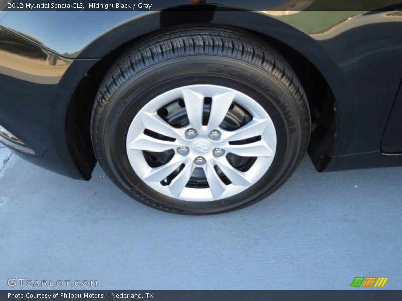 Midnight Black / Gray 2012 Hyundai Sonata GLS