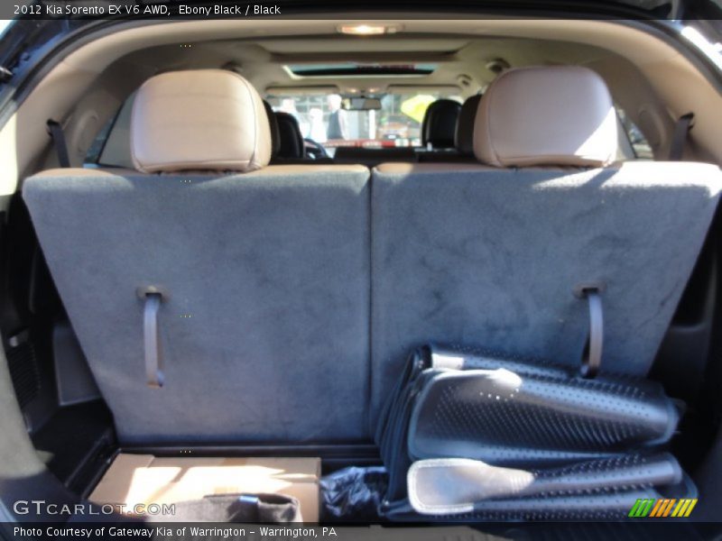 Ebony Black / Black 2012 Kia Sorento EX V6 AWD