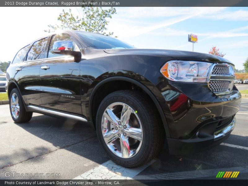 Rugged Brown Pearl / Black/Tan 2013 Dodge Durango Citadel