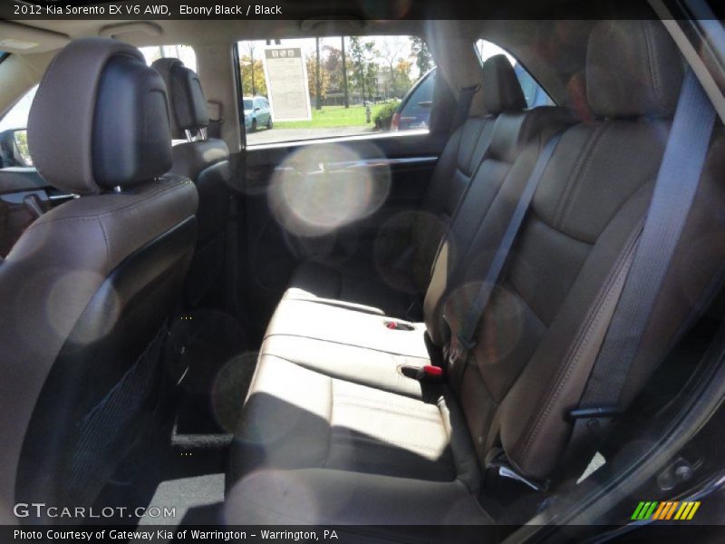 Ebony Black / Black 2012 Kia Sorento EX V6 AWD
