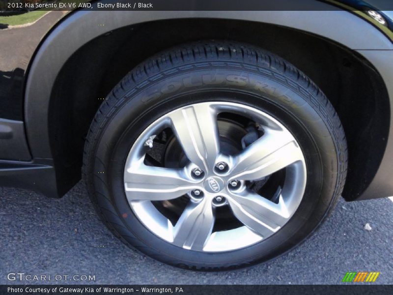 Ebony Black / Black 2012 Kia Sorento EX V6 AWD