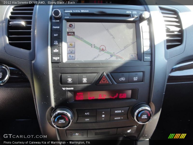 Ebony Black / Black 2012 Kia Sorento EX V6 AWD