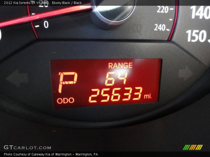 Ebony Black / Black 2012 Kia Sorento EX V6 AWD