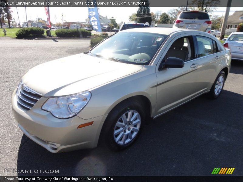 White Gold / Dark Khaki/Light Graystone 2010 Chrysler Sebring Touring Sedan