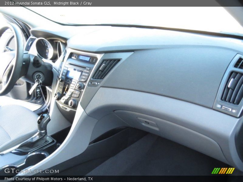 Midnight Black / Gray 2012 Hyundai Sonata GLS