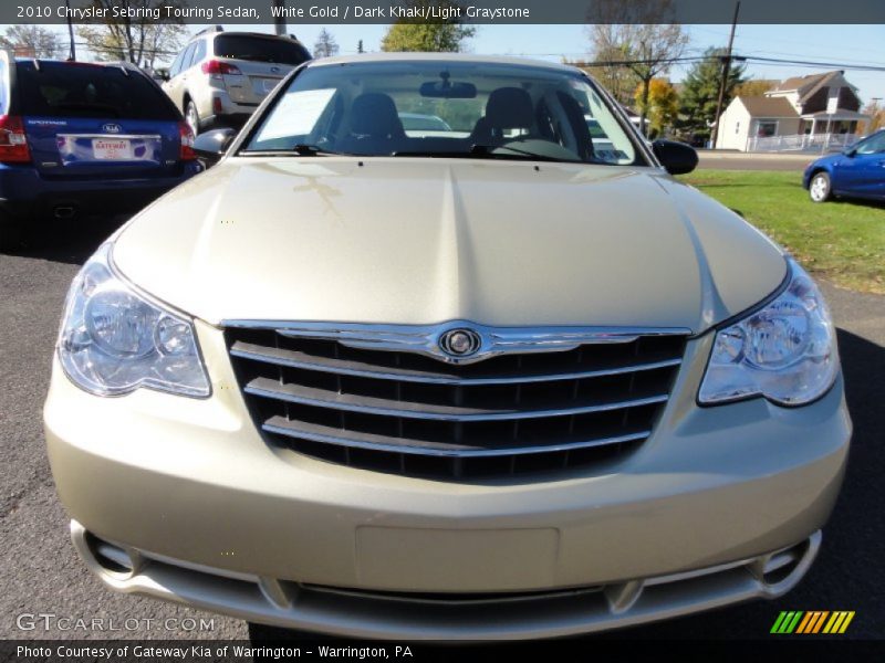 White Gold / Dark Khaki/Light Graystone 2010 Chrysler Sebring Touring Sedan