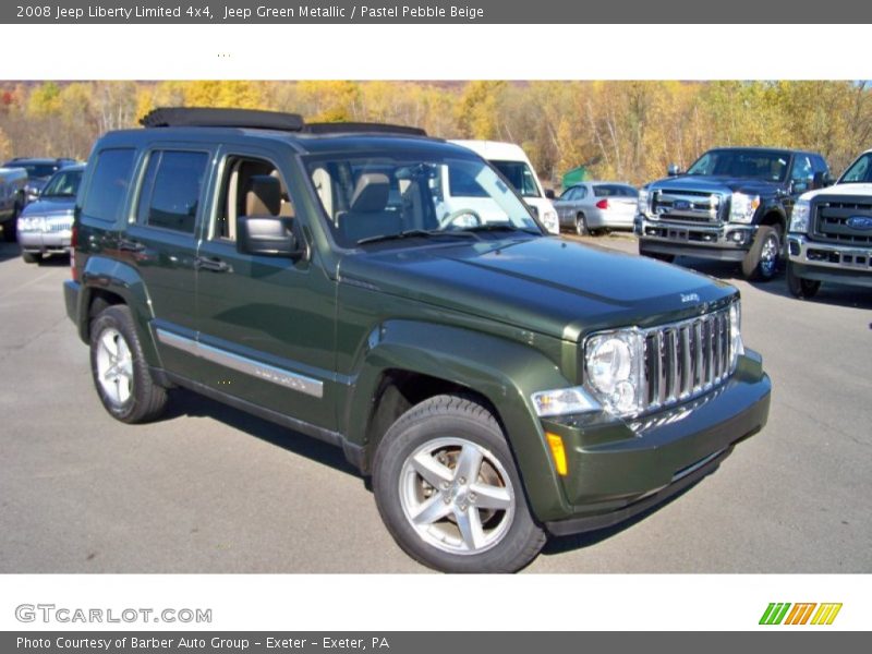 Jeep Green Metallic / Pastel Pebble Beige 2008 Jeep Liberty Limited 4x4