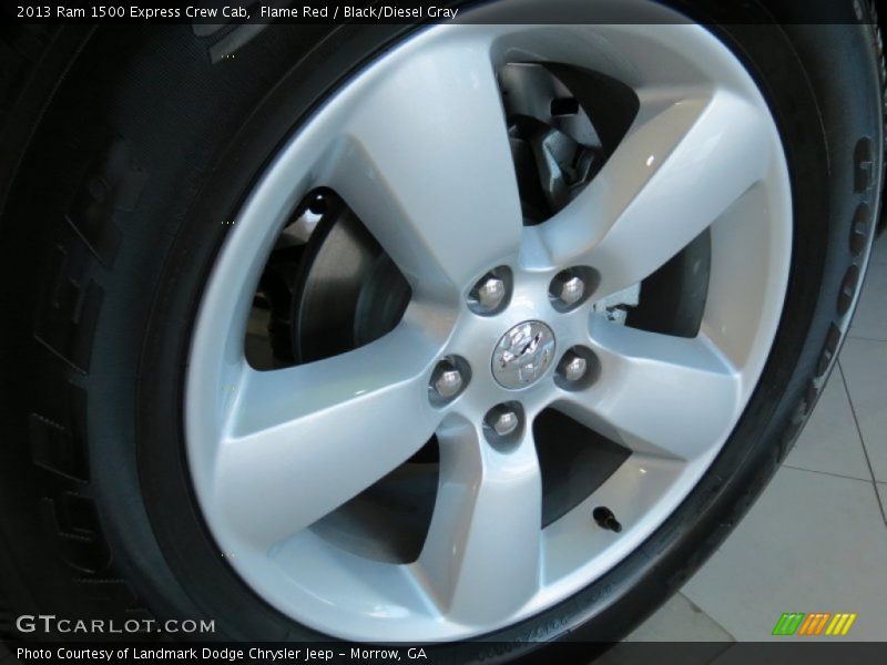 Flame Red / Black/Diesel Gray 2013 Ram 1500 Express Crew Cab