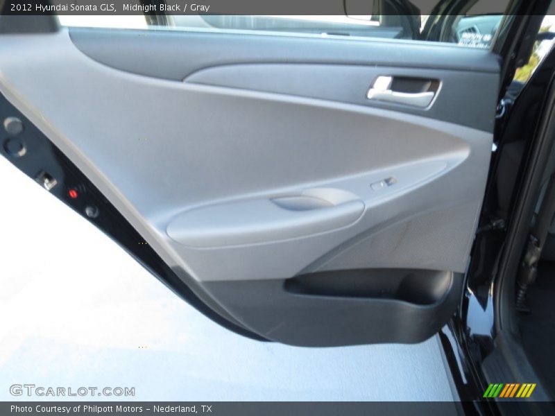Midnight Black / Gray 2012 Hyundai Sonata GLS