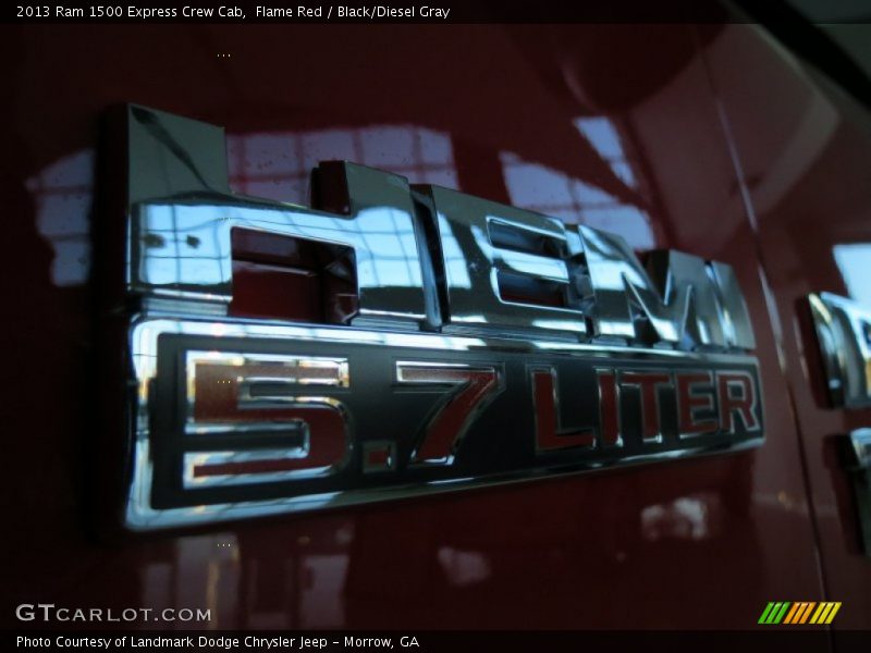 Flame Red / Black/Diesel Gray 2013 Ram 1500 Express Crew Cab