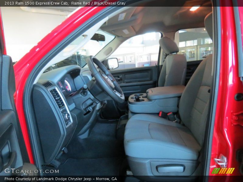 Flame Red / Black/Diesel Gray 2013 Ram 1500 Express Crew Cab