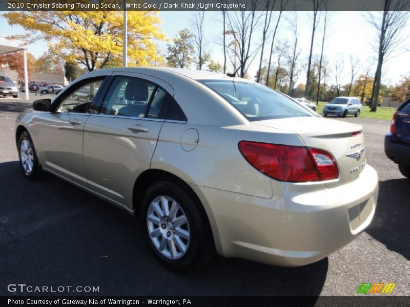 White Gold / Dark Khaki/Light Graystone 2010 Chrysler Sebring Touring Sedan