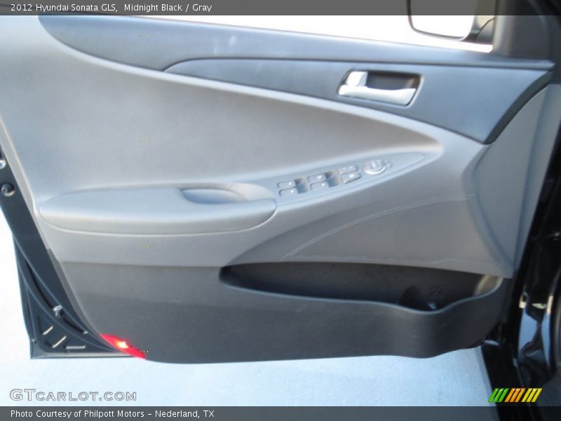 Midnight Black / Gray 2012 Hyundai Sonata GLS