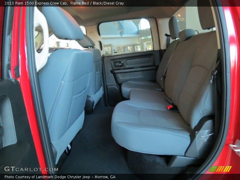 Flame Red / Black/Diesel Gray 2013 Ram 1500 Express Crew Cab