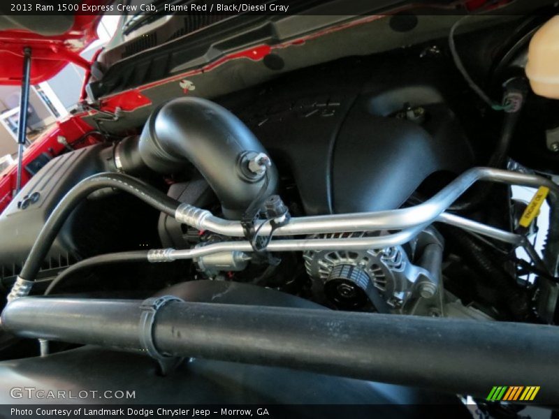 Flame Red / Black/Diesel Gray 2013 Ram 1500 Express Crew Cab