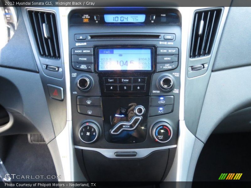 Midnight Black / Gray 2012 Hyundai Sonata GLS