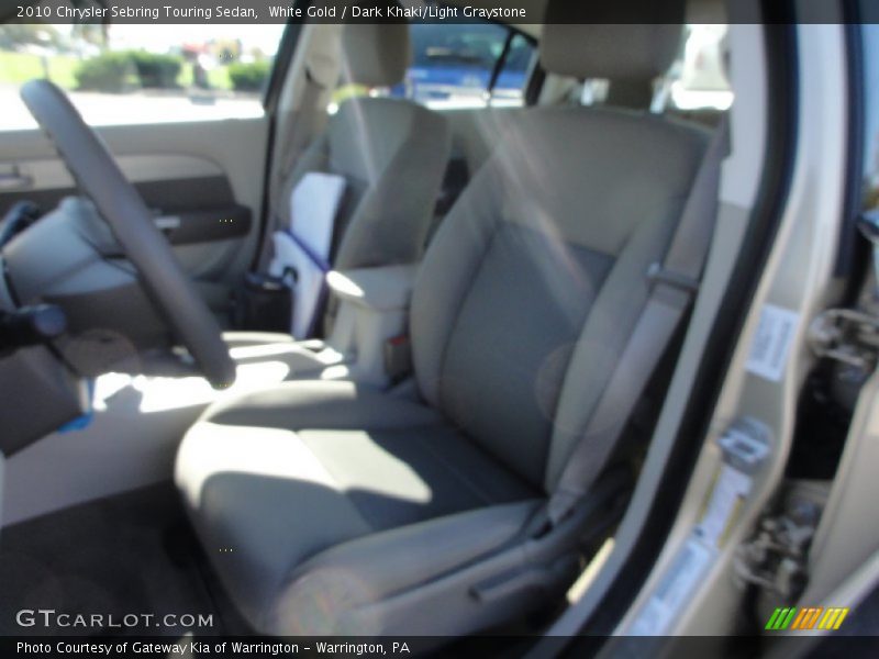 White Gold / Dark Khaki/Light Graystone 2010 Chrysler Sebring Touring Sedan