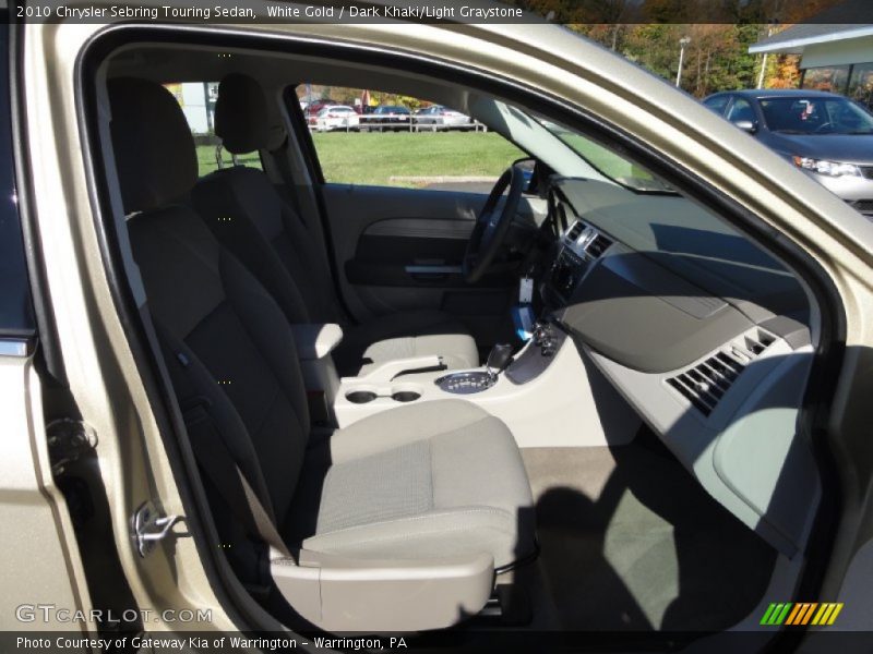 White Gold / Dark Khaki/Light Graystone 2010 Chrysler Sebring Touring Sedan