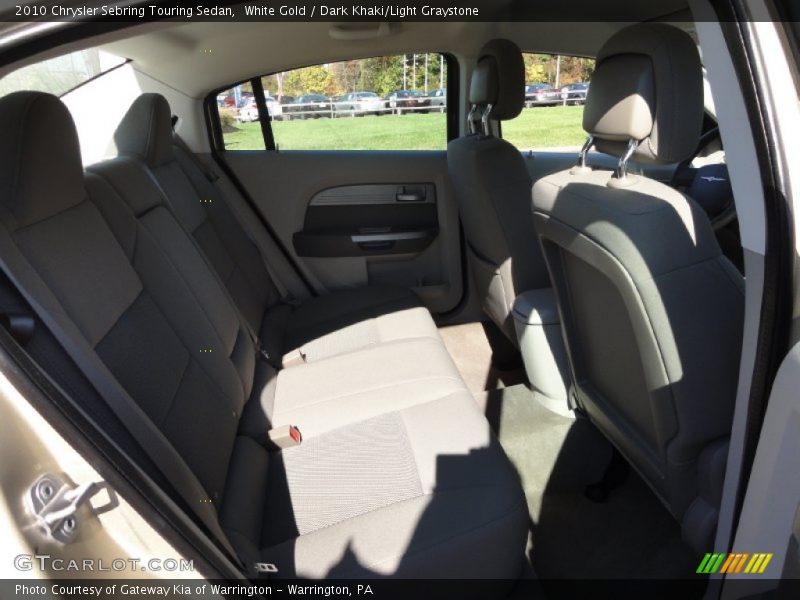 White Gold / Dark Khaki/Light Graystone 2010 Chrysler Sebring Touring Sedan