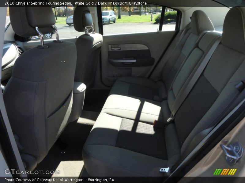 White Gold / Dark Khaki/Light Graystone 2010 Chrysler Sebring Touring Sedan