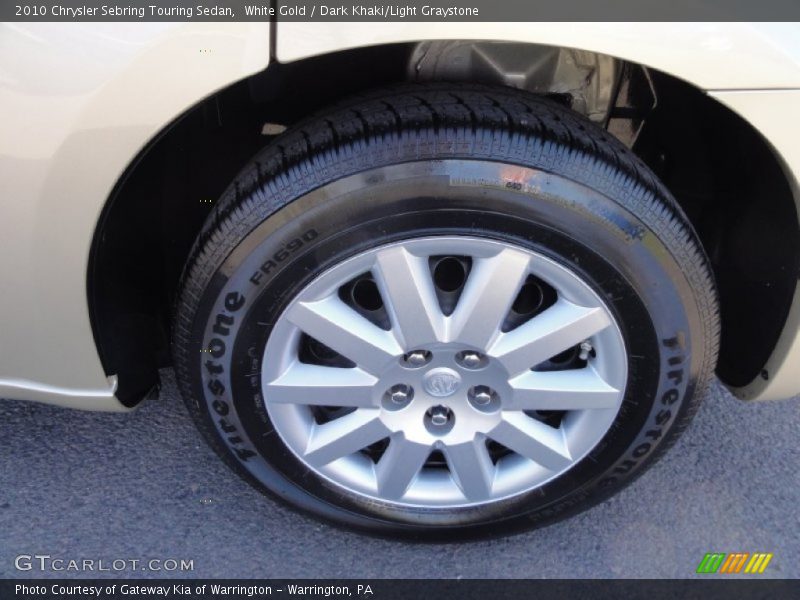 White Gold / Dark Khaki/Light Graystone 2010 Chrysler Sebring Touring Sedan