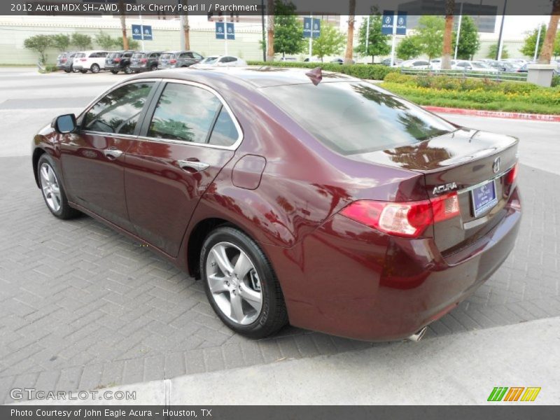 Dark Cherry Pearl II / Parchment 2012 Acura MDX SH-AWD