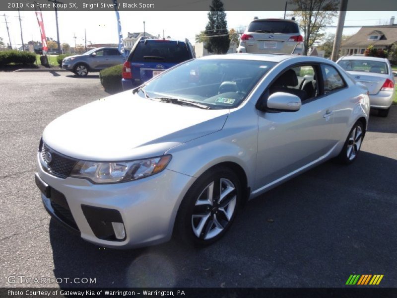 Bright Silver / Black Sport 2010 Kia Forte Koup SX