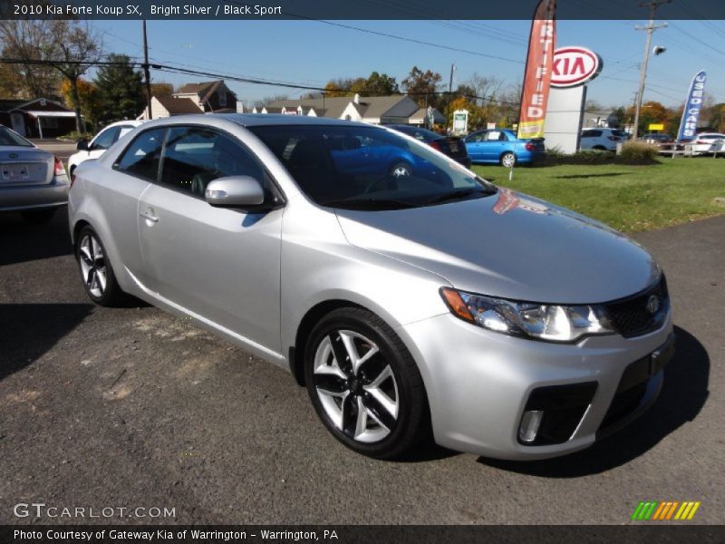 Bright Silver / Black Sport 2010 Kia Forte Koup SX