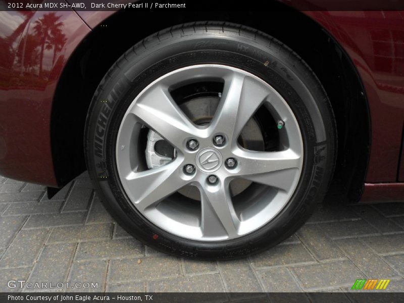 Dark Cherry Pearl II / Parchment 2012 Acura MDX SH-AWD