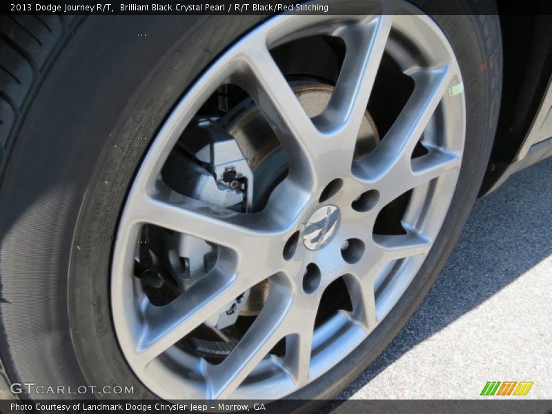 Brilliant Black Crystal Pearl / R/T Black/Red Stitching 2013 Dodge Journey R/T