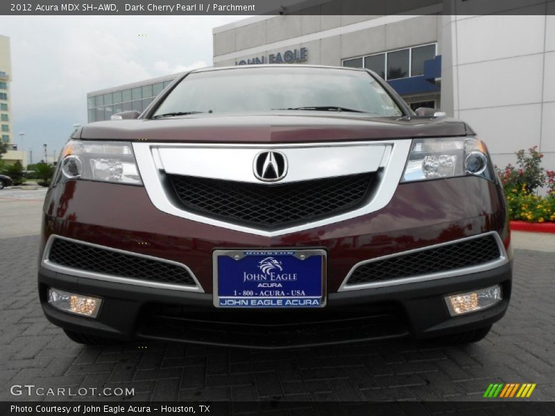 Dark Cherry Pearl II / Parchment 2012 Acura MDX SH-AWD