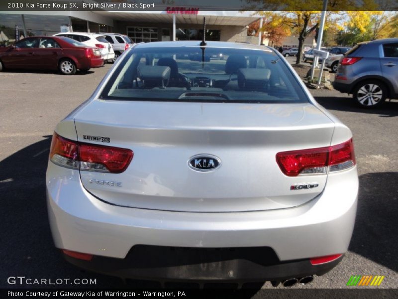 Bright Silver / Black Sport 2010 Kia Forte Koup SX