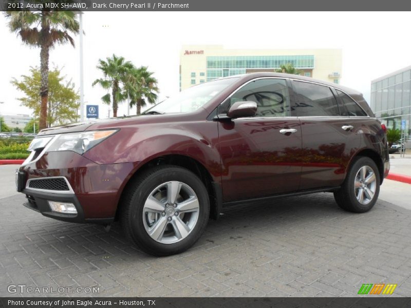 Dark Cherry Pearl II / Parchment 2012 Acura MDX SH-AWD